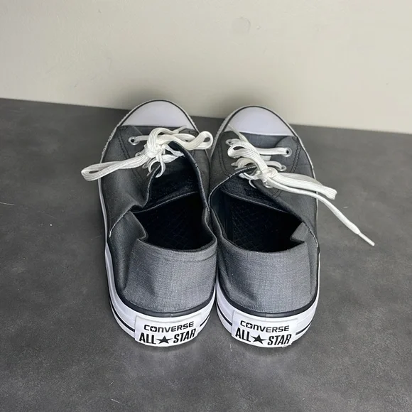 Converse All Stars in dark gray. Satin-like material, excellent condition size 8 - Picture 2 of 7